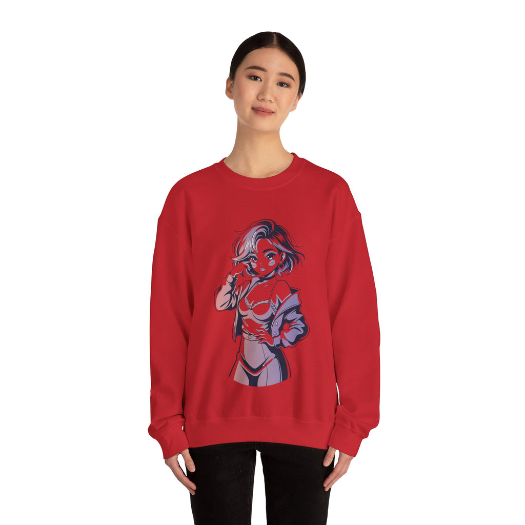 Stylish Anime-Inspired Unisex Crewneck Sweatshirt