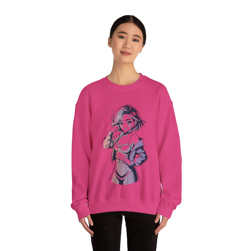 Stylish Anime-Inspired Unisex Crewneck Sweatshirt