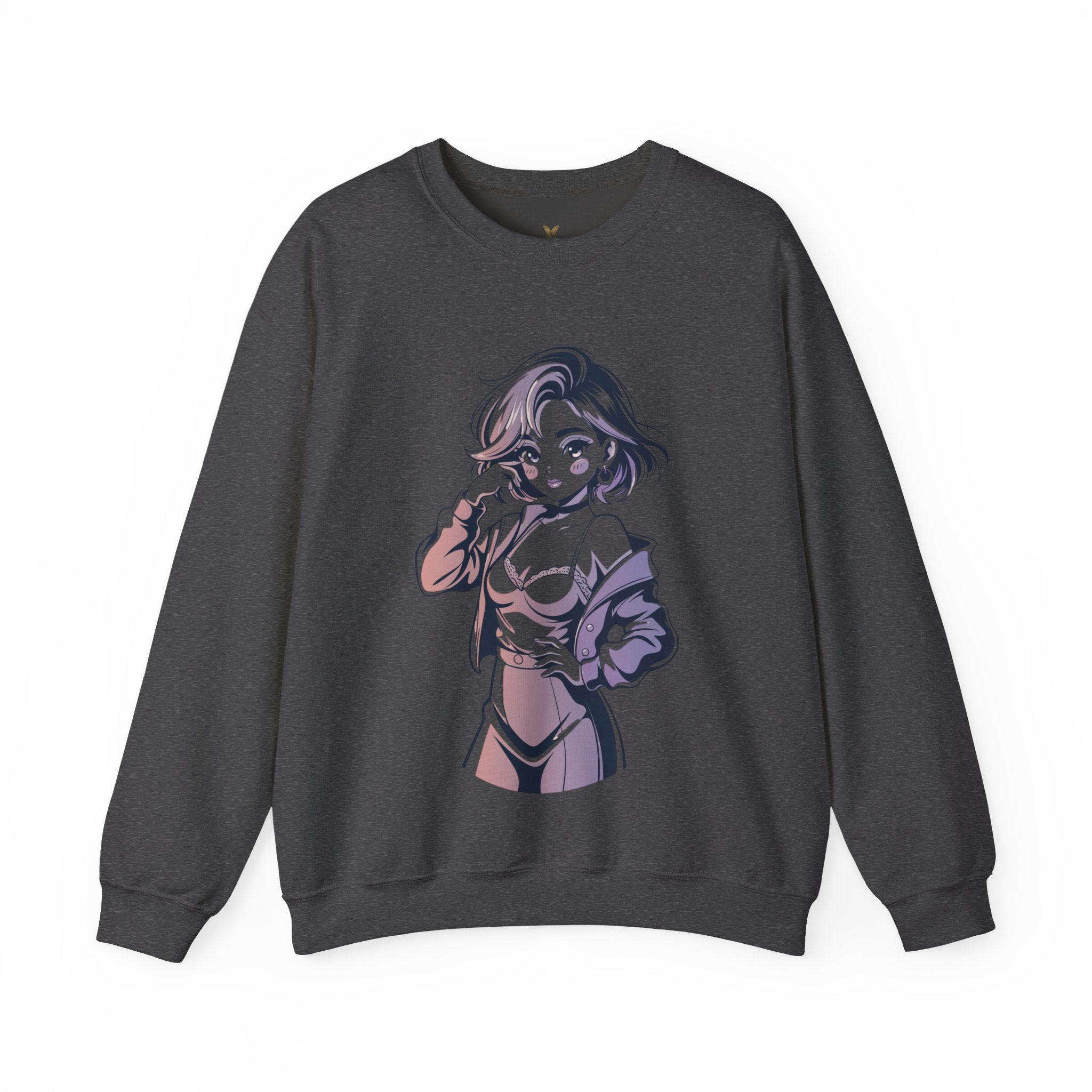 Stylish Anime-Inspired Unisex Crewneck Sweatshirt