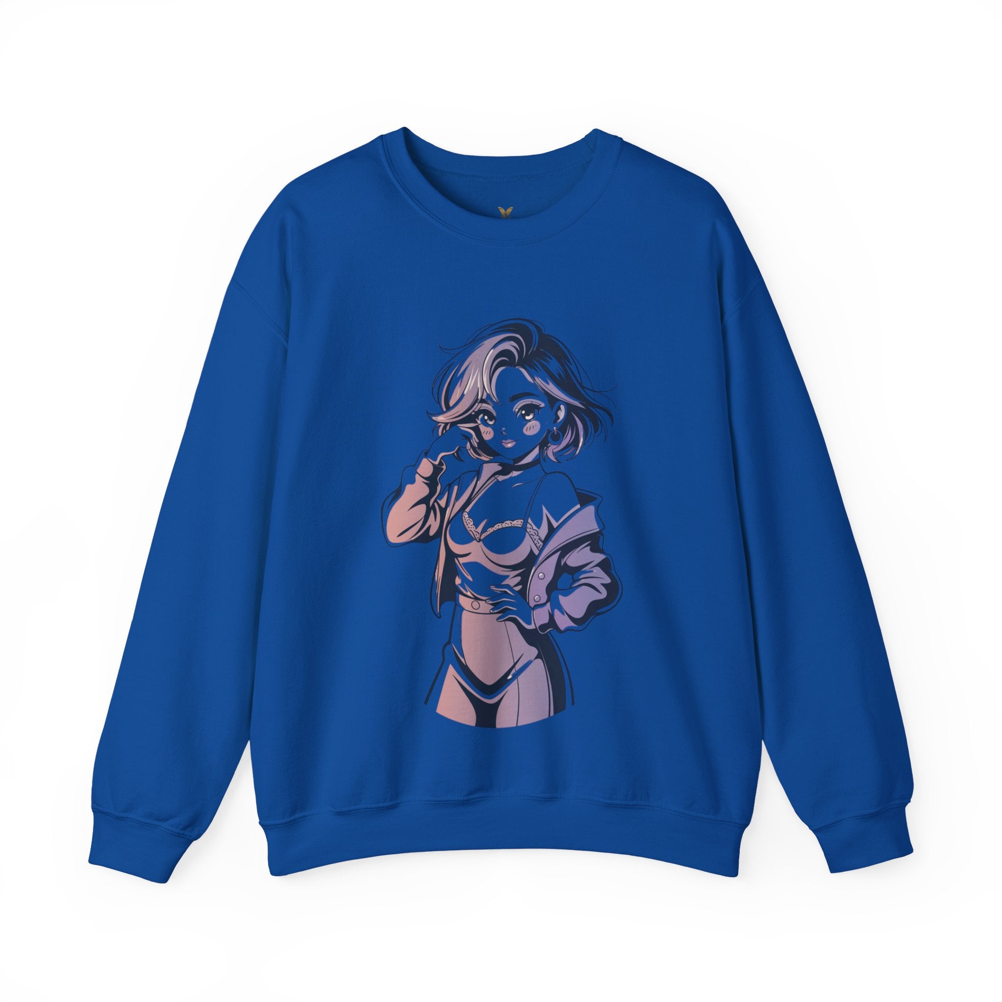 Stylish Anime-Inspired Unisex Crewneck Sweatshirt