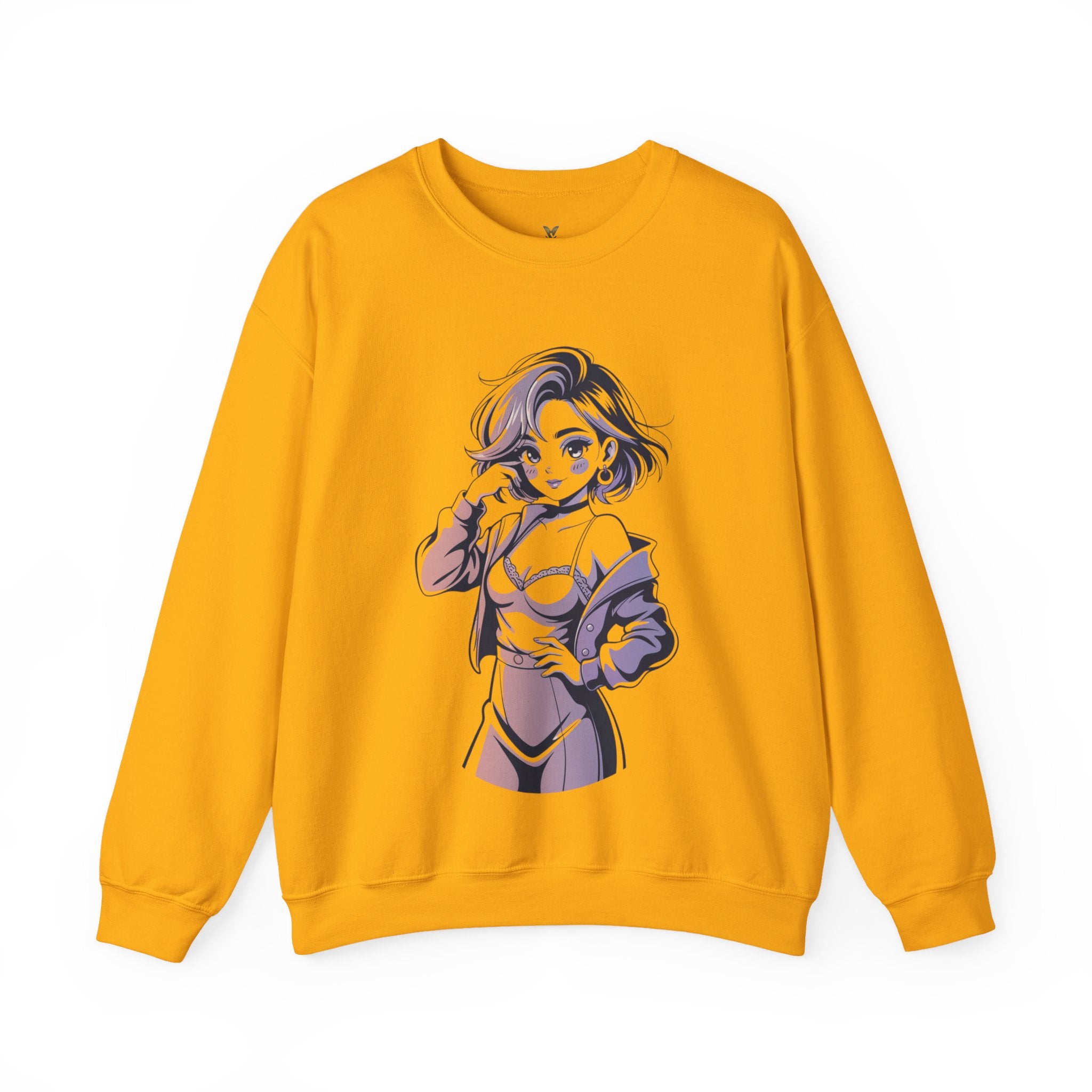 Stylish Anime-Inspired Unisex Crewneck Sweatshirt