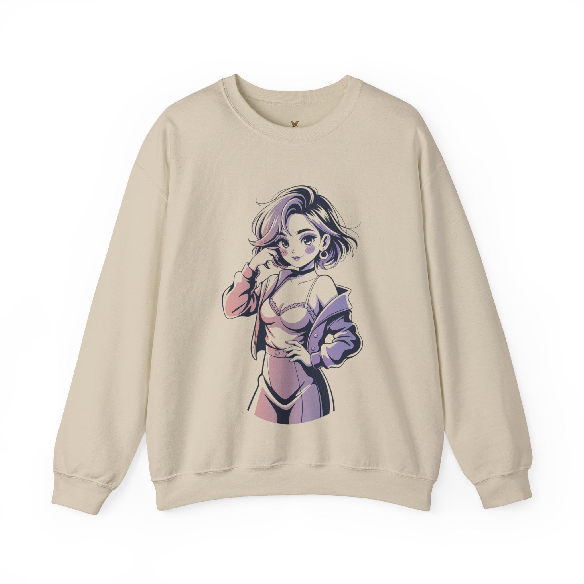 Stylish Anime-Inspired Unisex Crewneck Sweatshirt