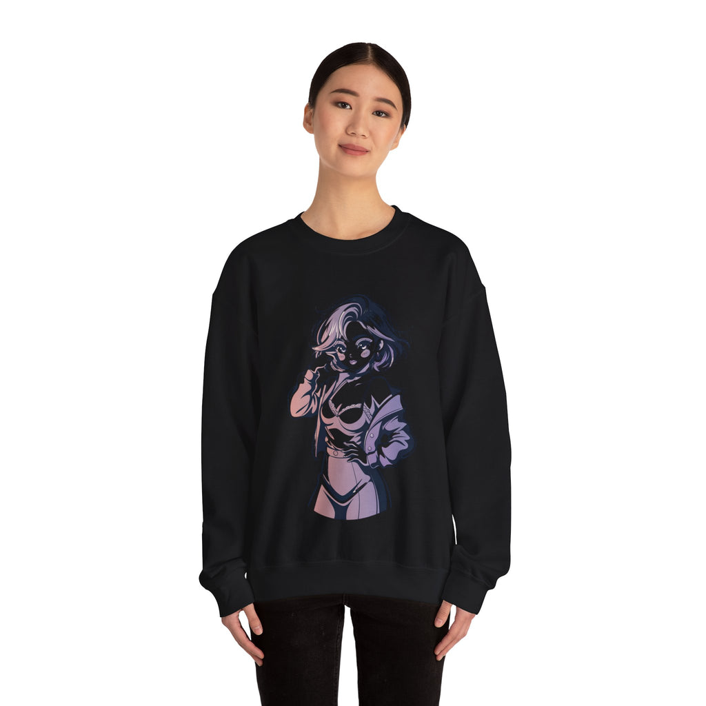 Stylish Anime-Inspired Unisex Crewneck Sweatshirt