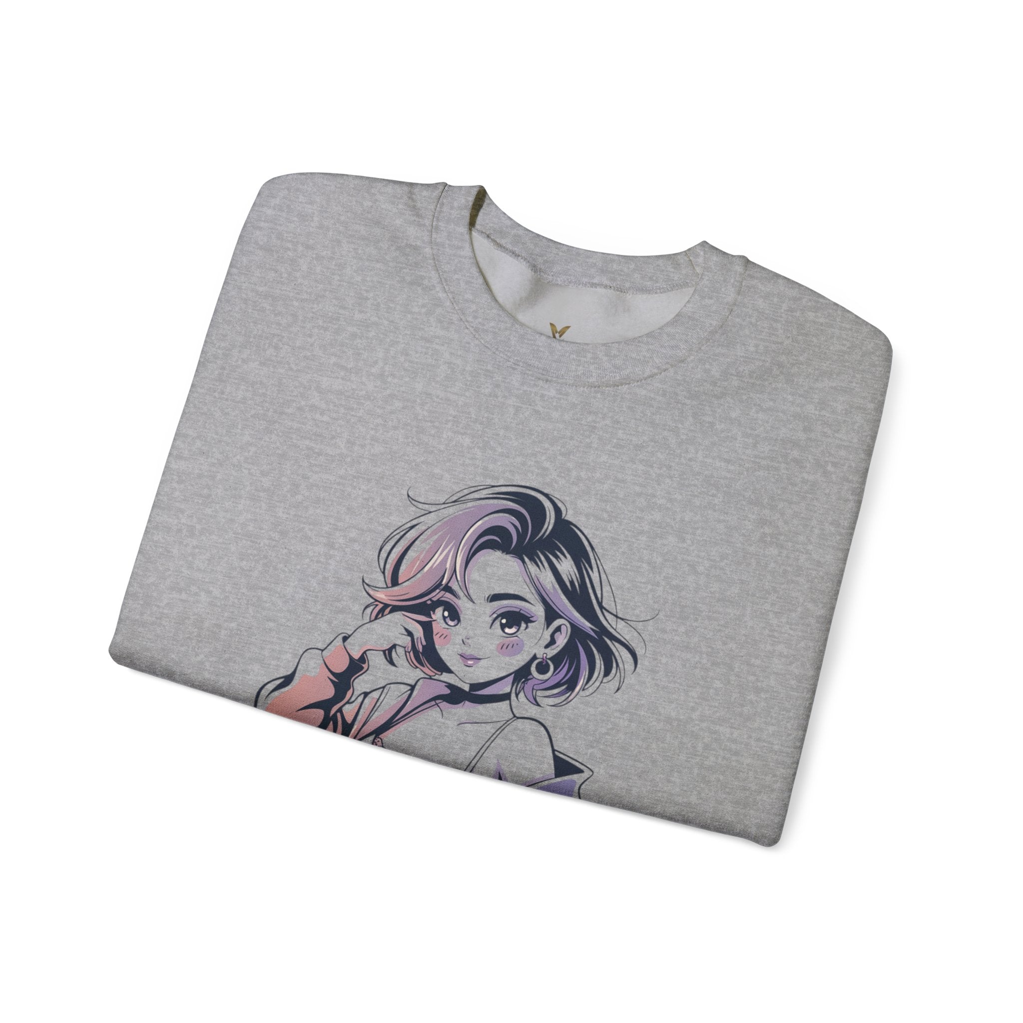 Stylish Anime-Inspired Unisex Crewneck Sweatshirt