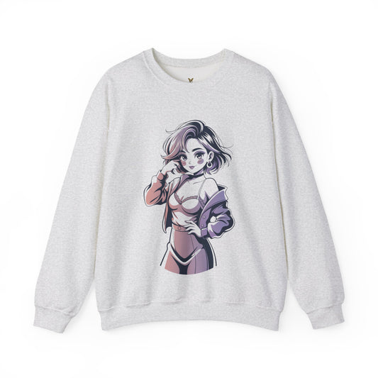 Stylish Anime-Inspired Unisex Crewneck Sweatshirt
