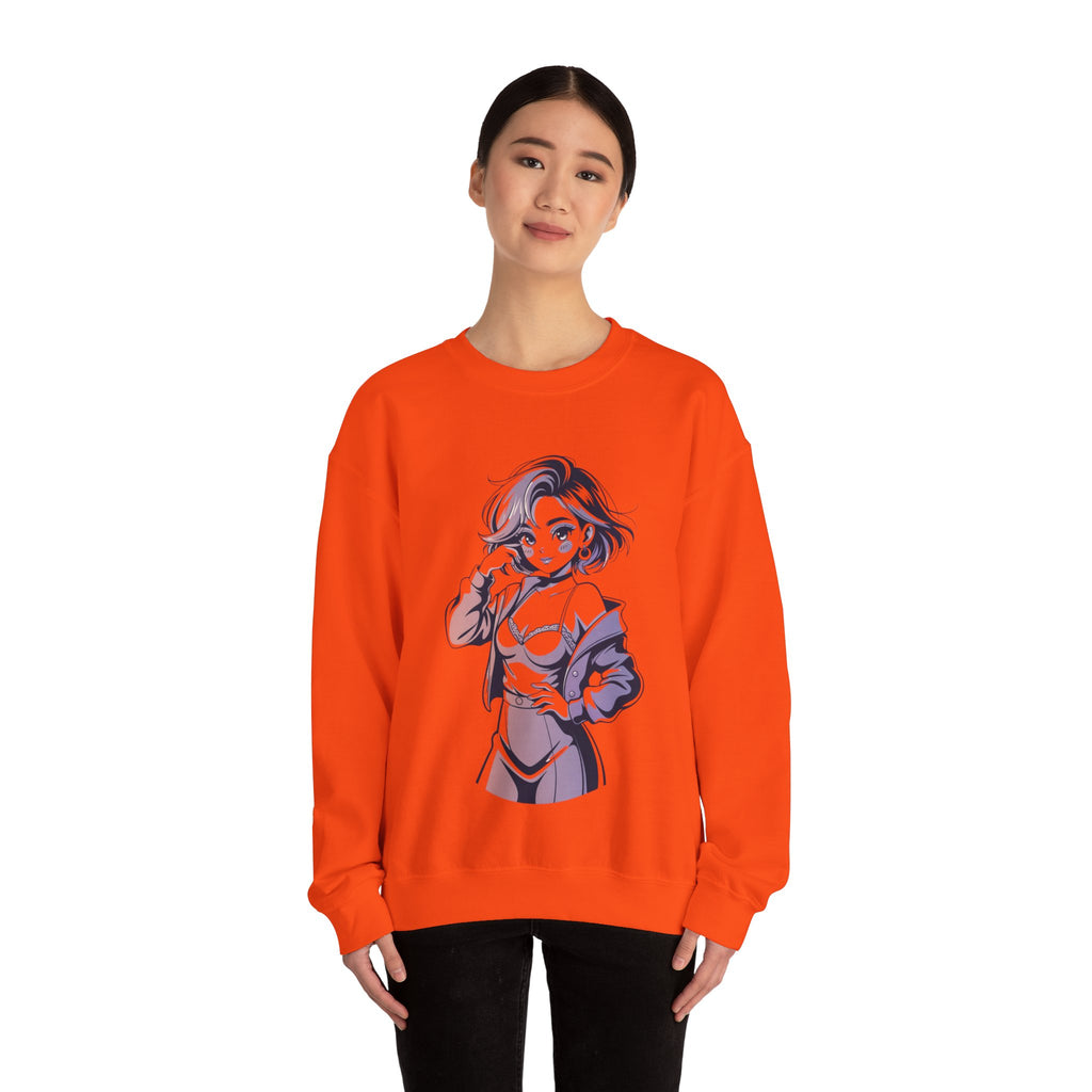 Stylish Anime-Inspired Unisex Crewneck Sweatshirt