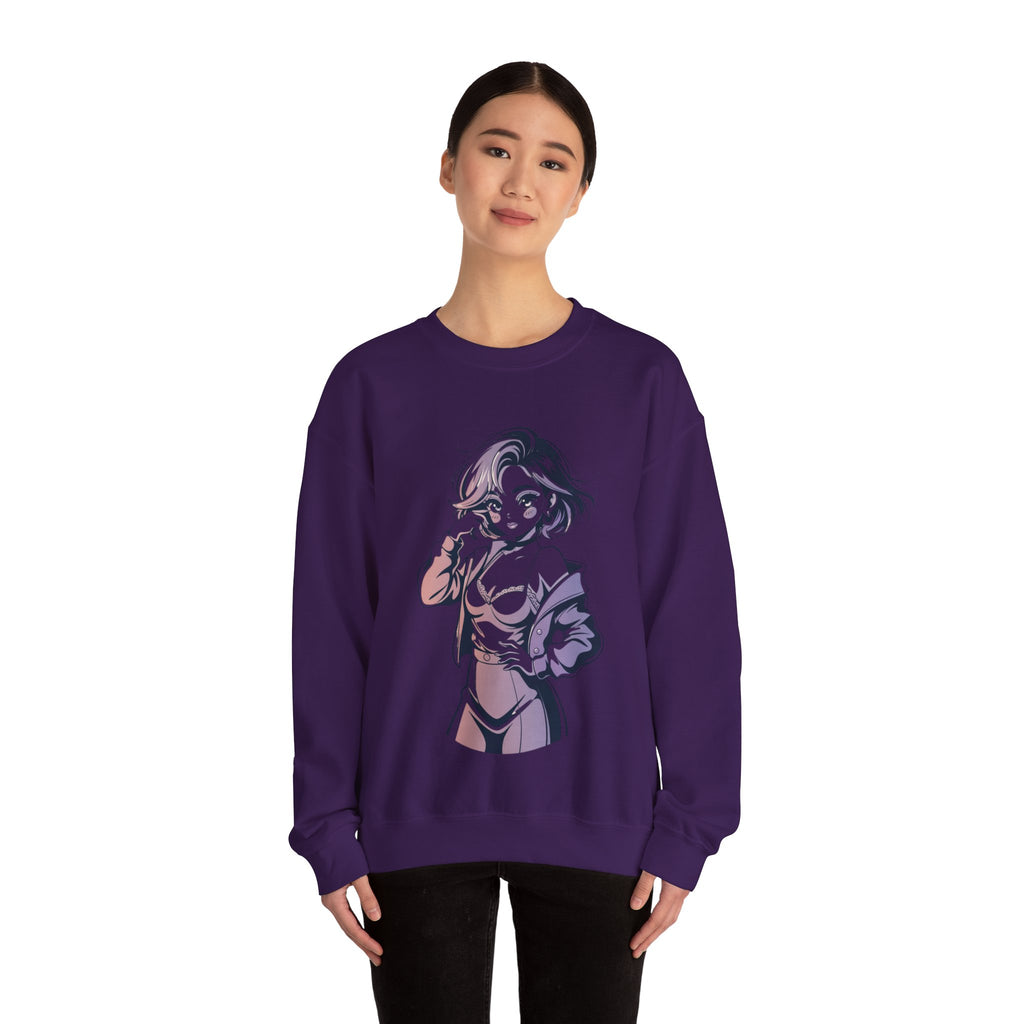 Stylish Anime-Inspired Unisex Crewneck Sweatshirt