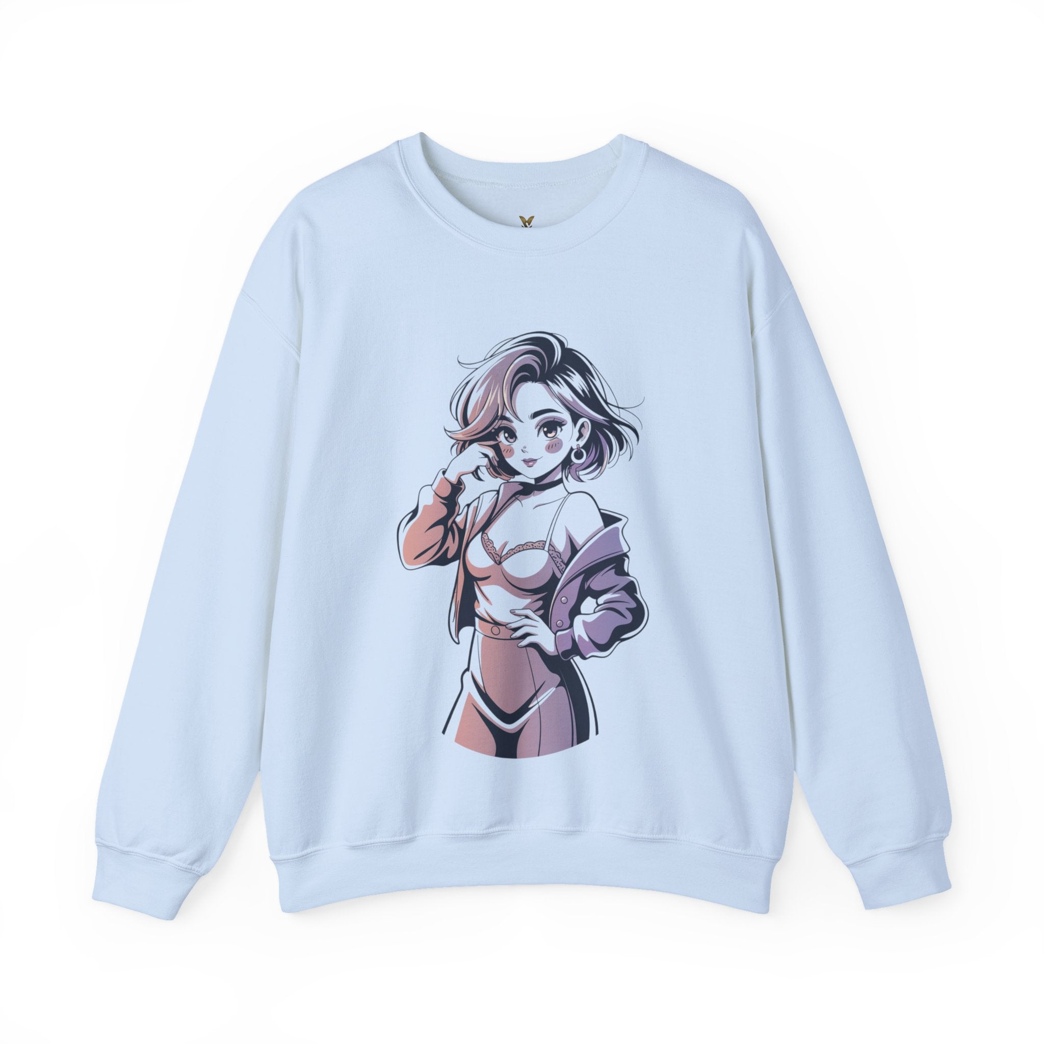 Stylish Anime-Inspired Unisex Crewneck Sweatshirt