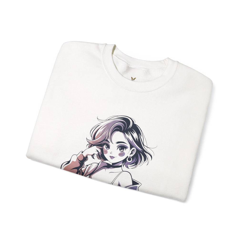 Stylish Anime-Inspired Unisex Crewneck Sweatshirt