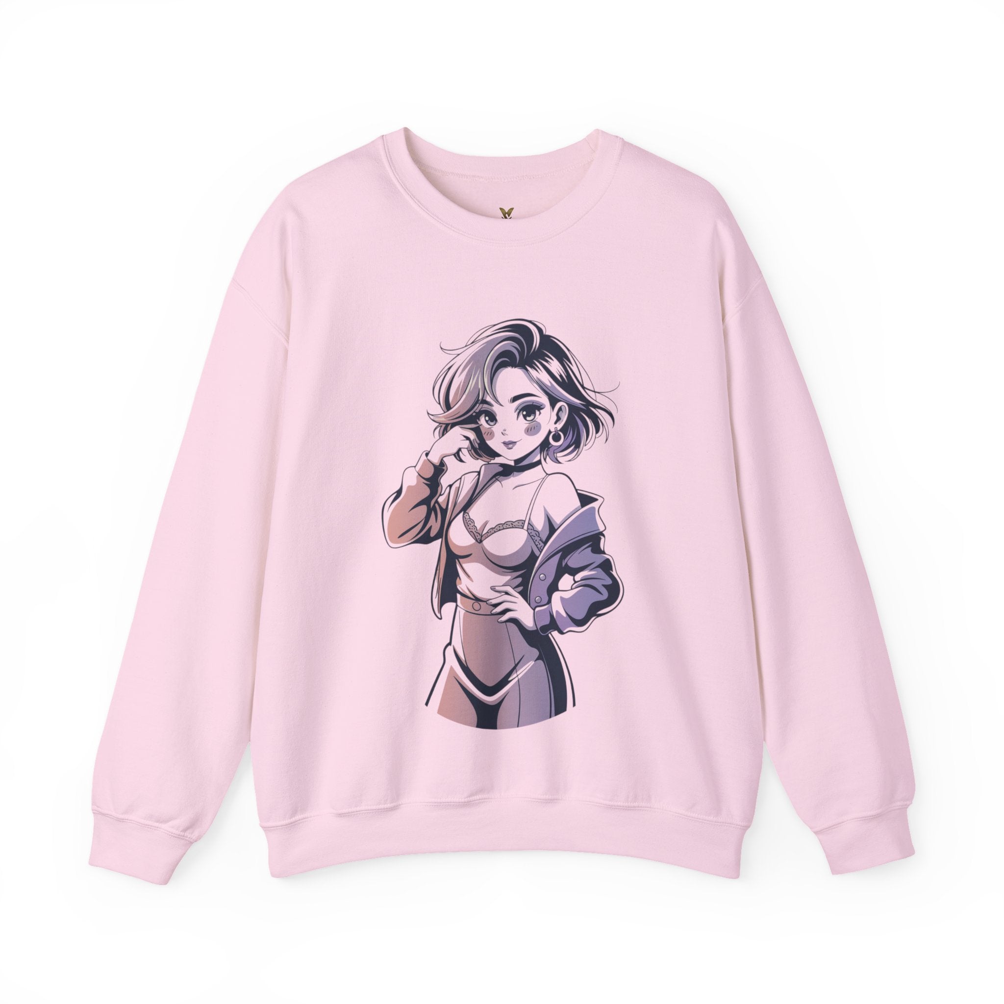 Stylish Anime-Inspired Unisex Crewneck Sweatshirt