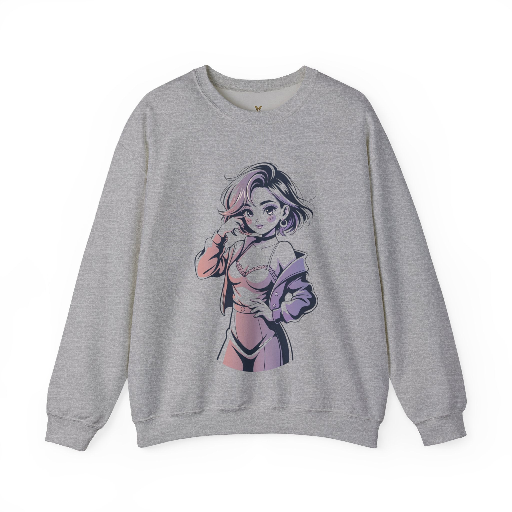 Stylish Anime-Inspired Unisex Crewneck Sweatshirt