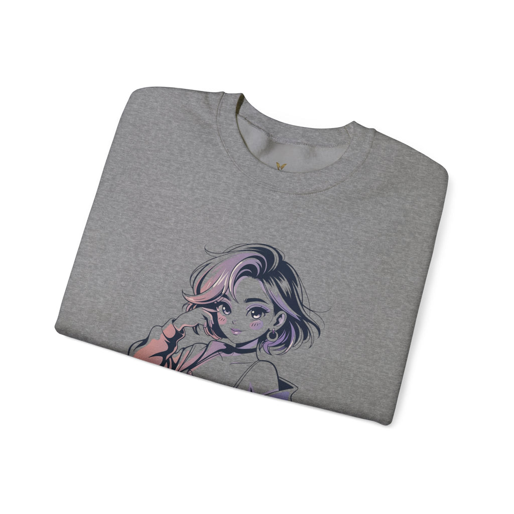 Stylish Anime-Inspired Unisex Crewneck Sweatshirt