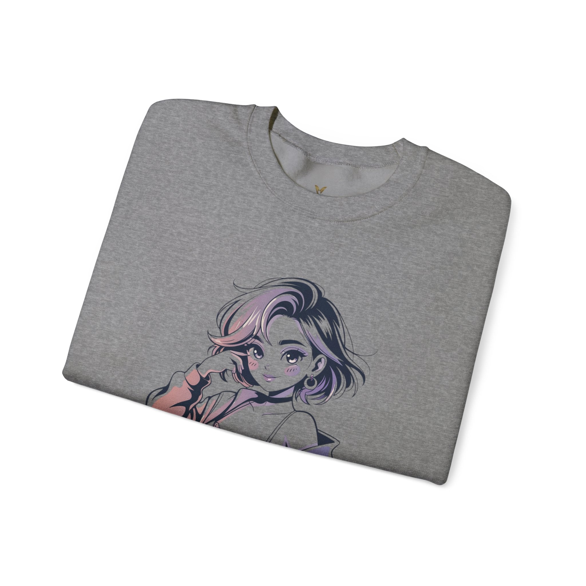 Stylish Anime-Inspired Unisex Crewneck Sweatshirt