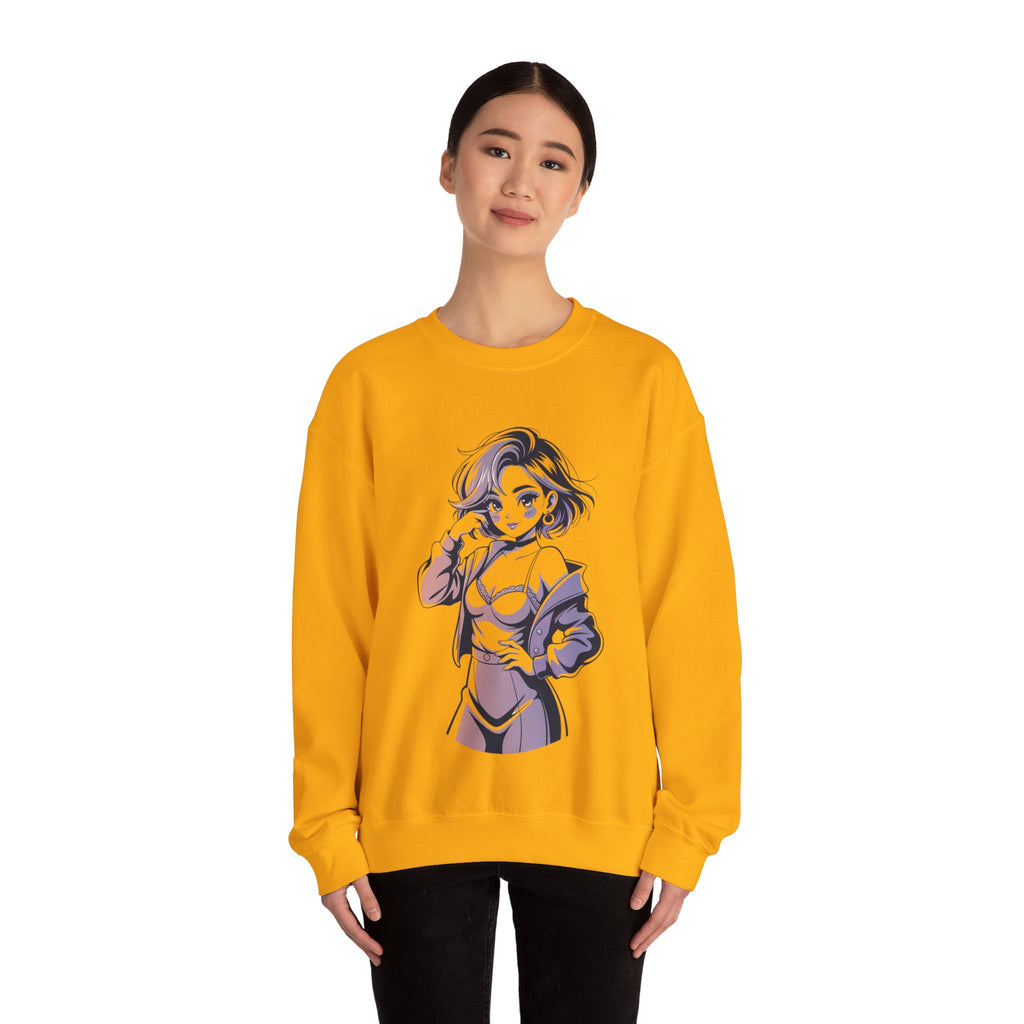 Stylish Anime-Inspired Unisex Crewneck Sweatshirt