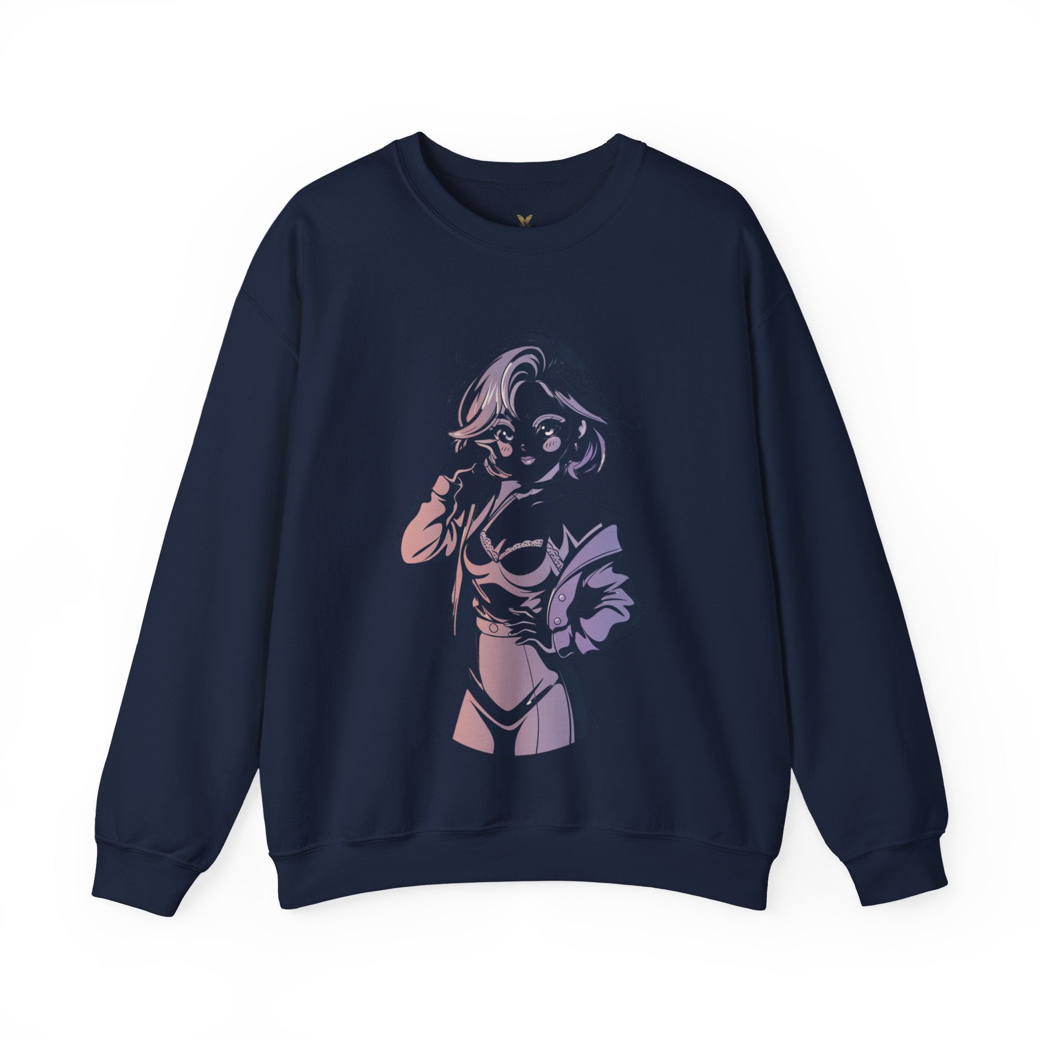 Stylish Anime-Inspired Unisex Crewneck Sweatshirt